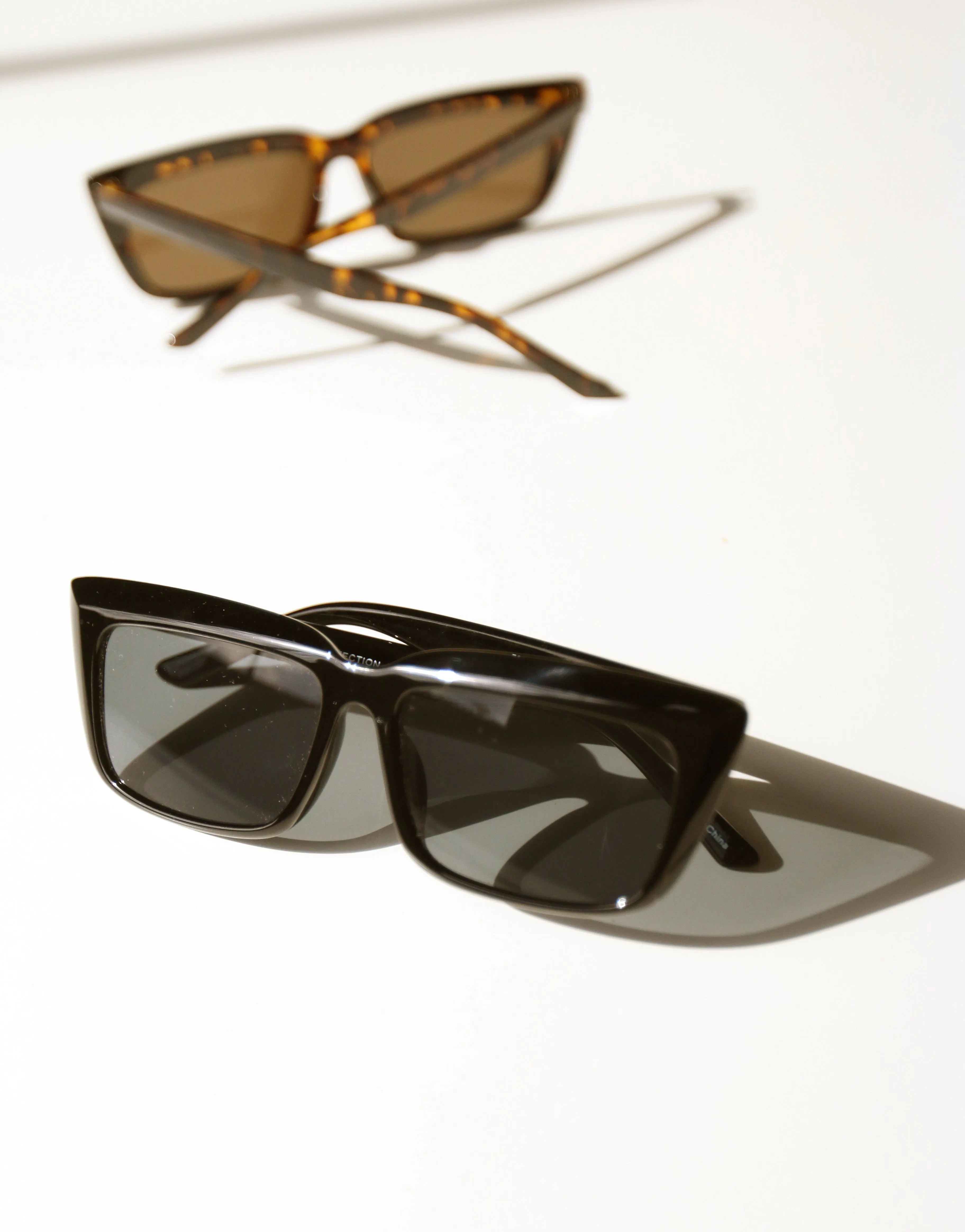 Rectangular Plastic Sunglasses