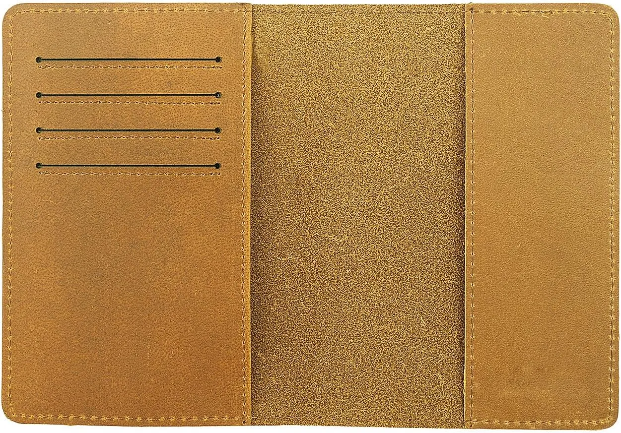 RFID Blocking Passport Holder Travel Wallet (Brown)