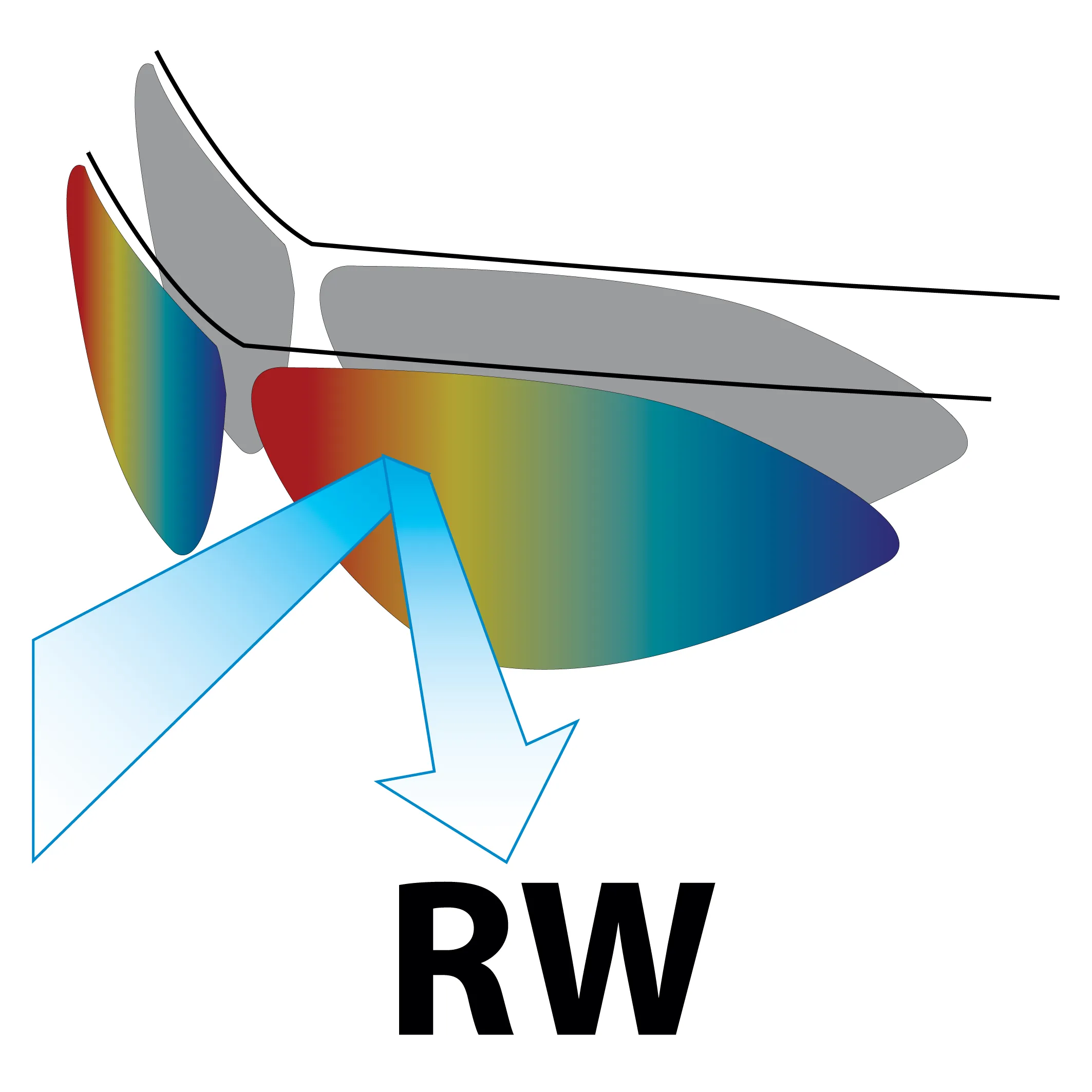 Salice 025 RWP Mirror Polarised Spare Lens Blue