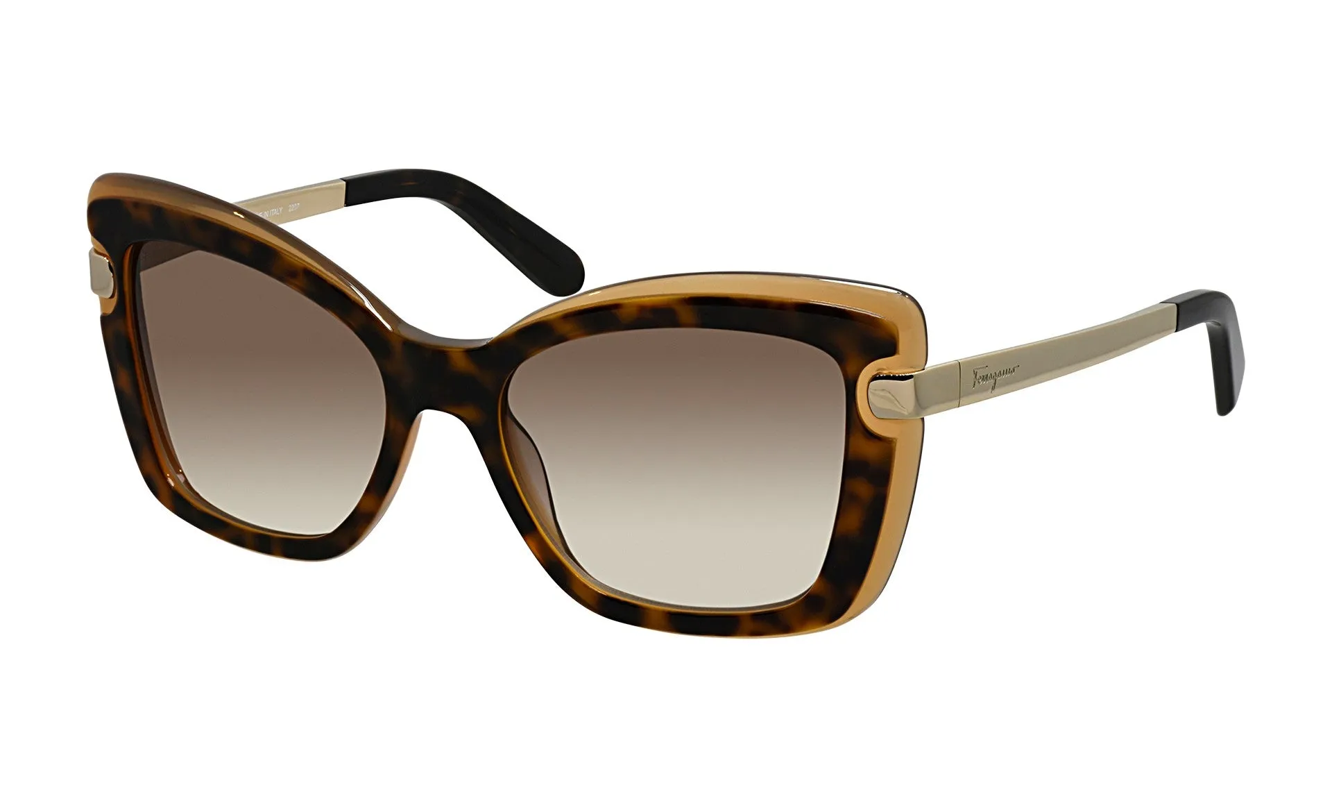 Salvatore Ferragamo Women Havana-Amber Sunglasses SF_814S_226_54mm