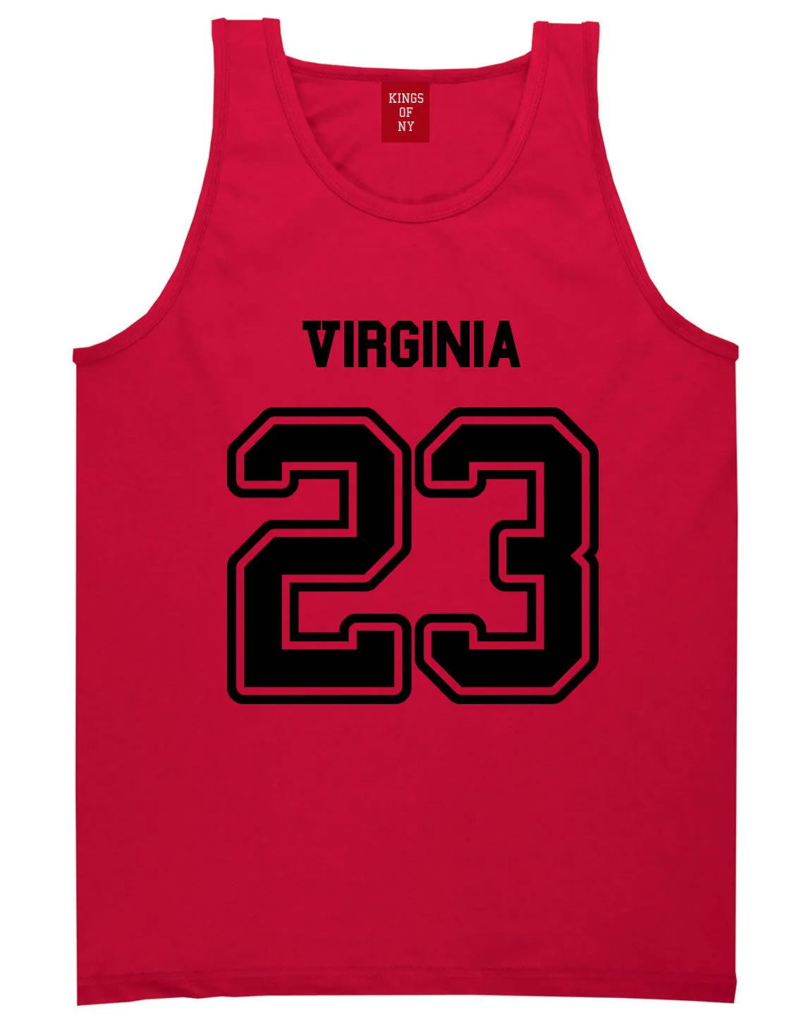 Sport Style Virginia 23 Team State Jersey Mens Tank Top
