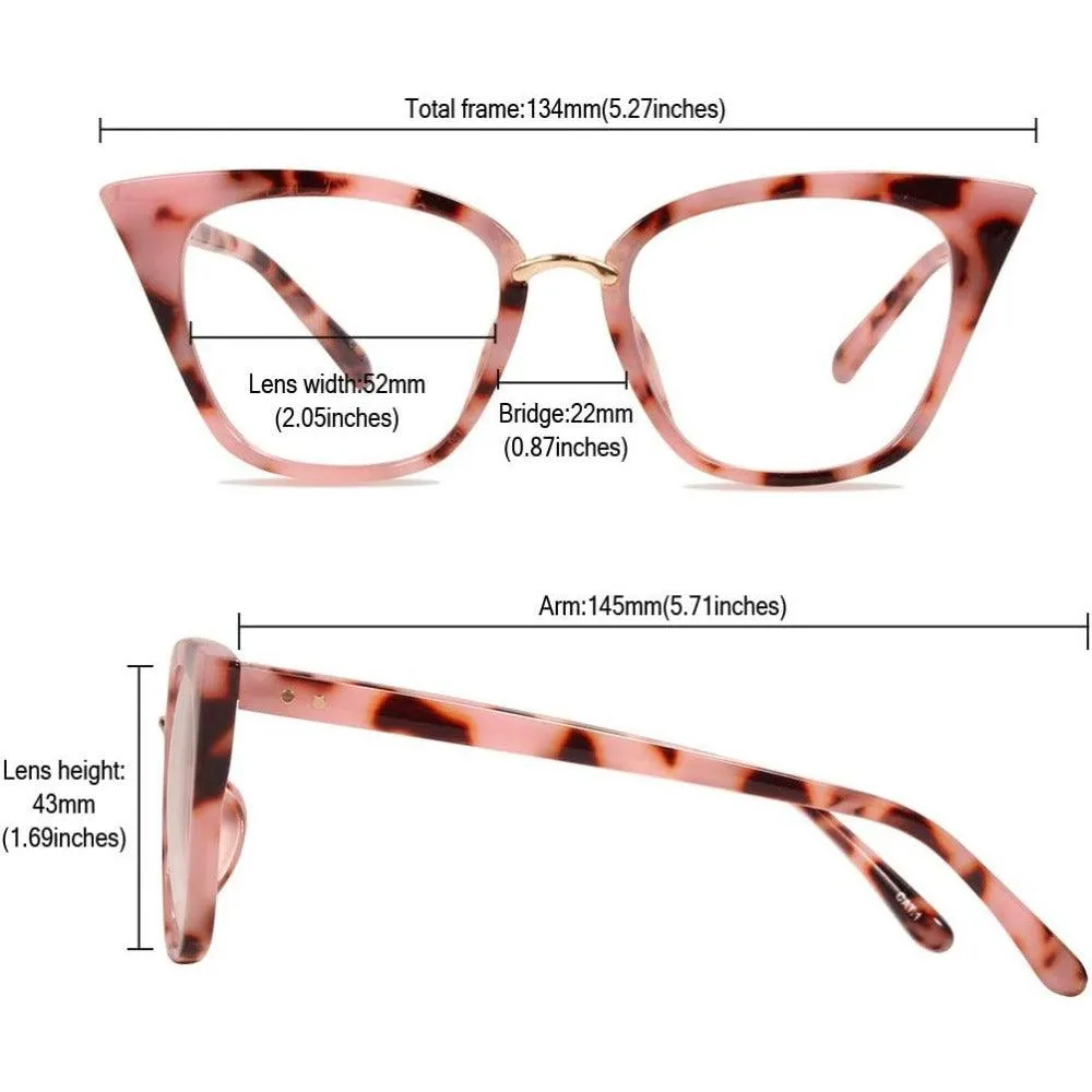 Stylish Women's Cat Eye Eyeglasses - Model A97093