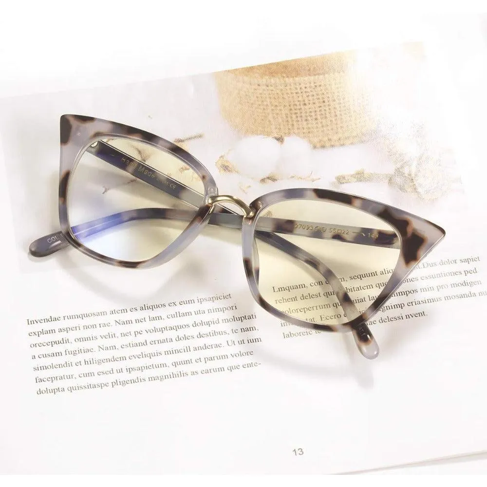 Stylish Women's Cat Eye Eyeglasses - Model A97093