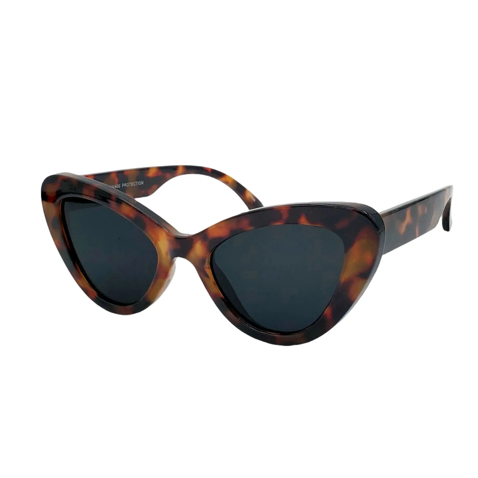 Thick Frame Cat Eye Sunglasses - Tortoiseshell