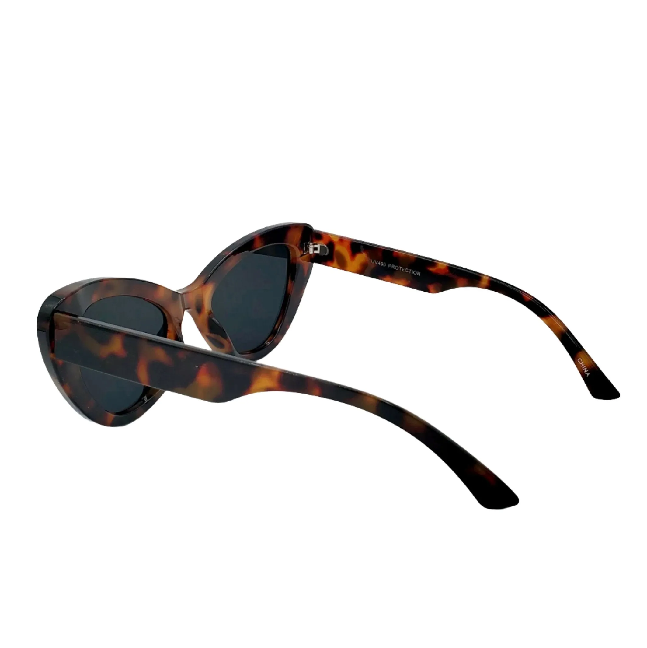 Thick Frame Cat Eye Sunglasses - Tortoiseshell