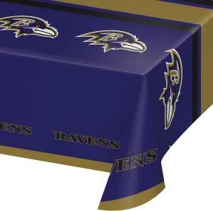 Trendware Baltimore Ravens Plastic Tablecloths, 3 ct