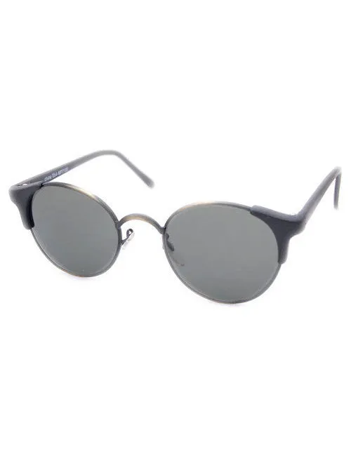 TRIBECA Black/Brass 90s Cat-Eye Classic Sunglasses