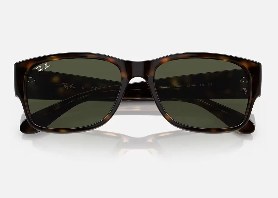 Unisex Ray Ban Sunglasses Rb4388 Polished Havana/ Green Sunnies - M