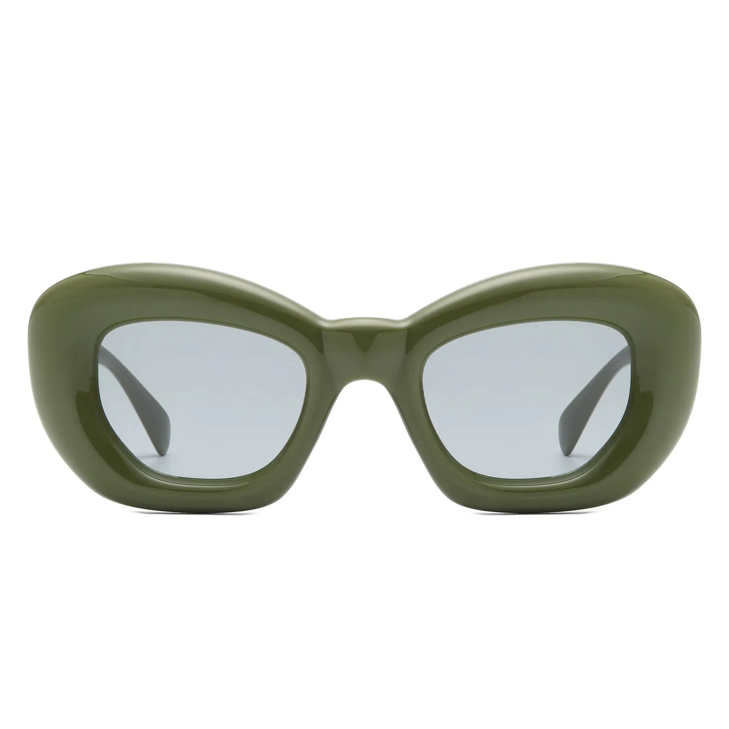 Uplos - Square Thick Frame Women Fashion Cat Eye Sunglasses