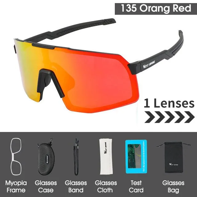 West Biking Unisex Semi Rim Tr 90 Polarized Sport Sunglasses YP0703138
