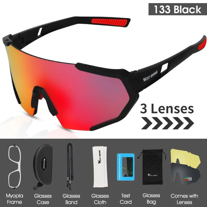 West Biking Unisex Semi Rim Tr 90 Polarized Sport Sunglasses YP0703138