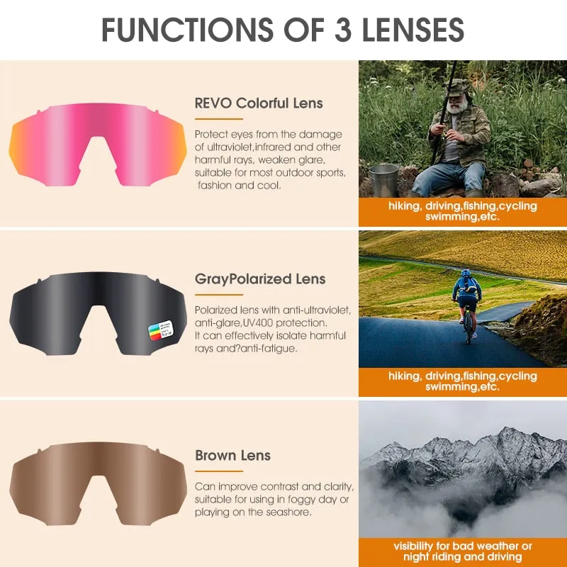 West Biking Unisex Semi Rim Tr 90 Polarized Sport Sunglasses YP0703138