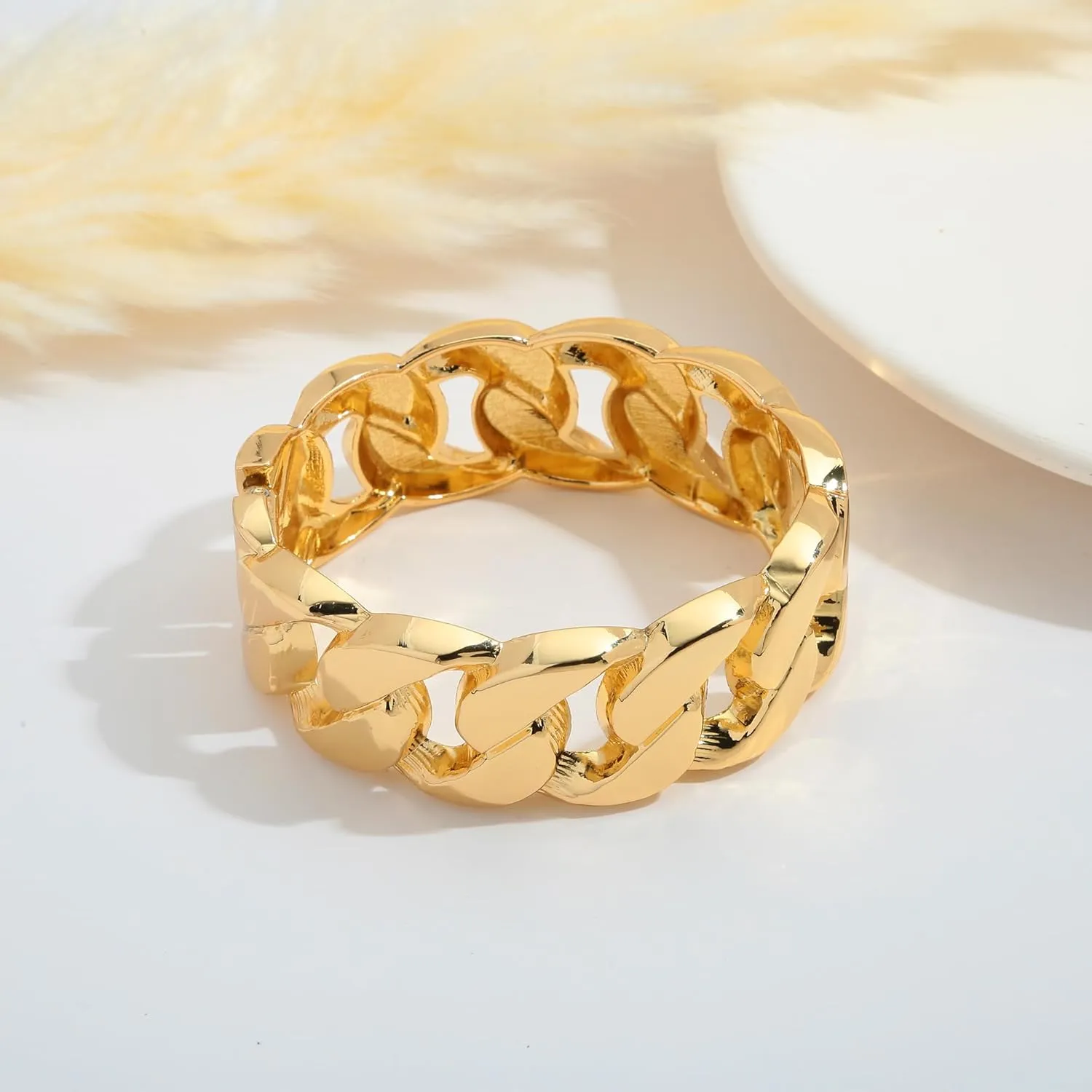 WOWORAMA Chunky Gold Bangle Bracelets for Women Thick Wide Hinged Cuff Bracelets Vintage Statement Gold Bracelet Twisted Hammered Wrist Arm Cuff Bracelets